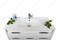 Водолей Мебель для ванной "Габи 100" белая – фотография-2